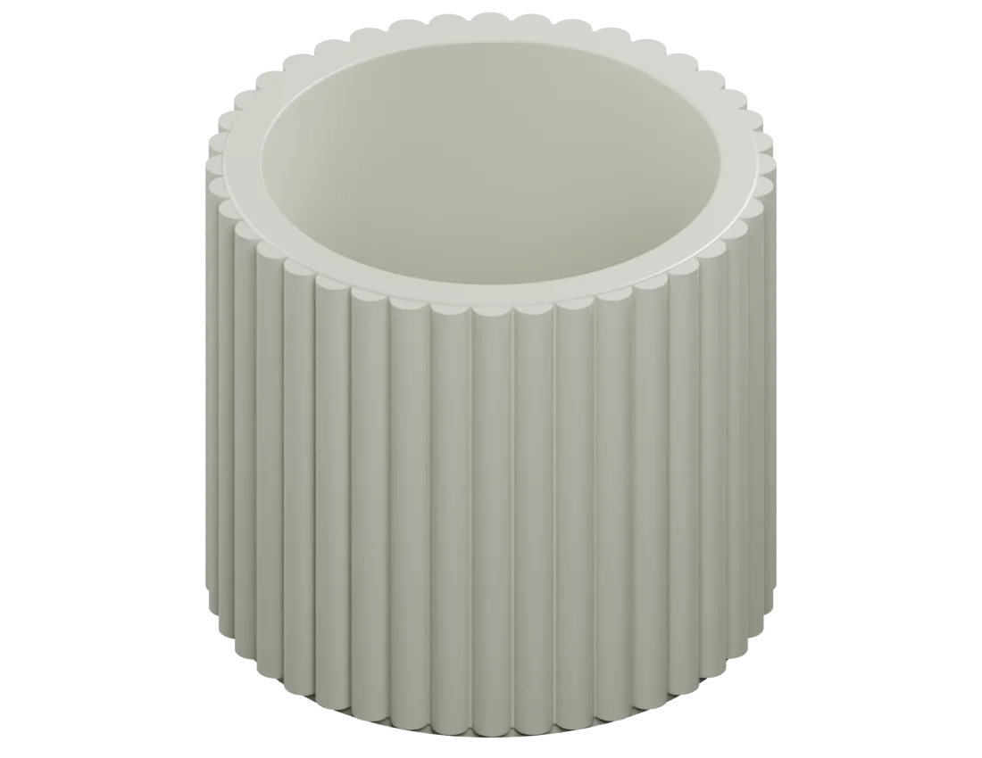 Objects collection featuring ripple planter