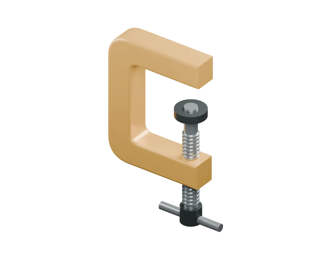 Workshop collection featuring workbench clamp